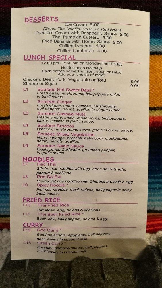 Menu At Chaba Thai Restaurant Long Beach   R831 Chaba Thai Menu 2022 10 