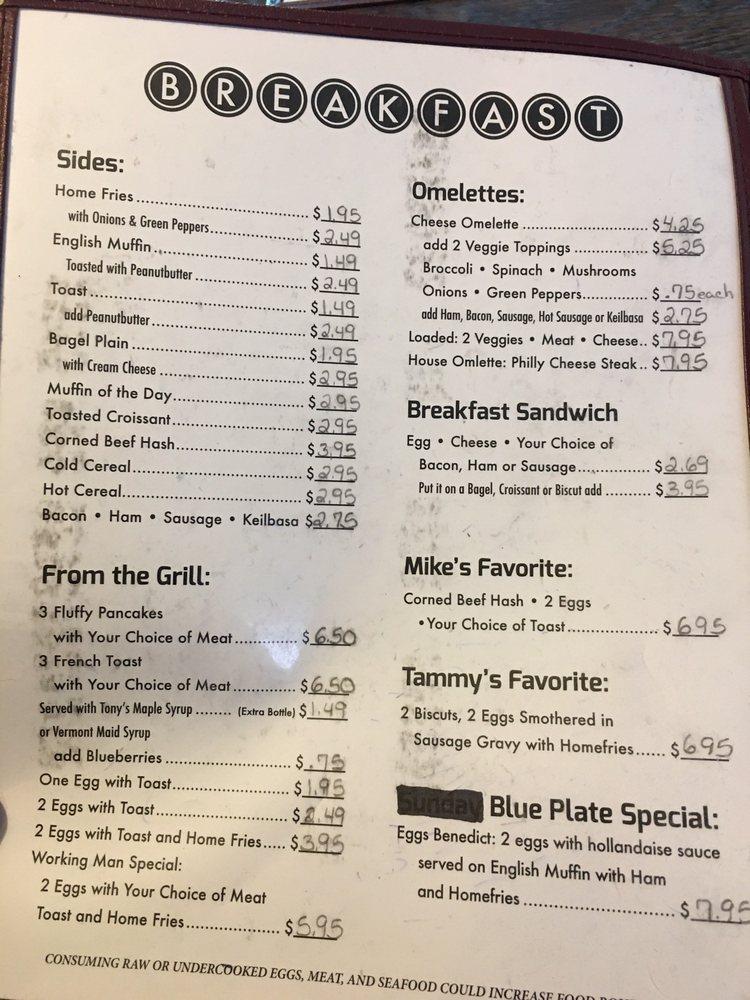 Menu At Maple Leaf Diner Restaurant Londonderry