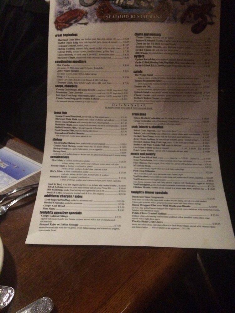 Menu at Crabby Jack's pub &amp; bar, Somers Point