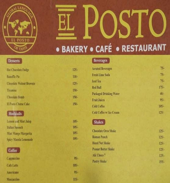 Delhi Food Menu menu