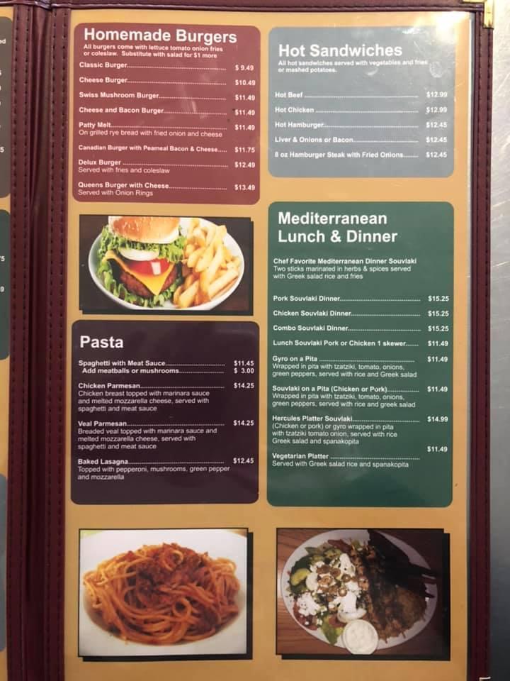 Menu at Queens Family Restaurant, Cambridge