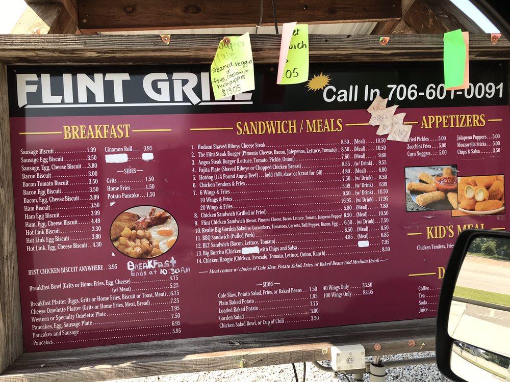 Menu at Flint Grill restaurant, Woodbury