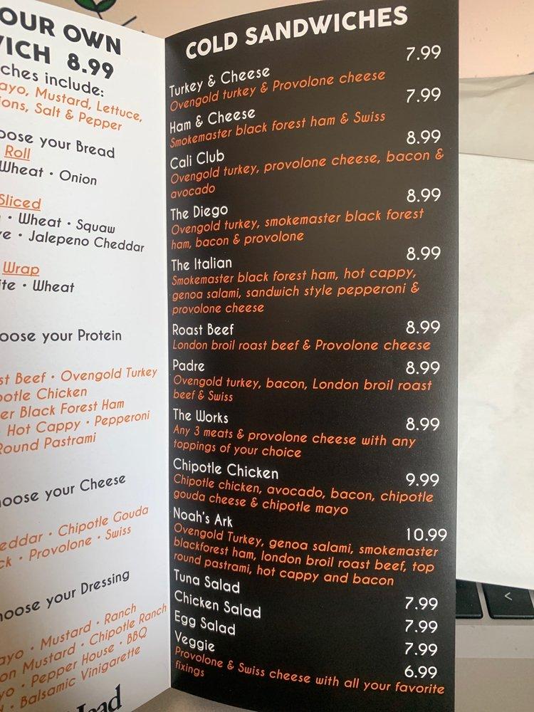 Menu at Liquor Mart & Deli, San Diego, San Diego Mission Rd