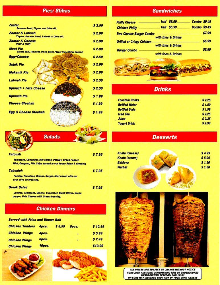Menu at Hannah’s kitchen restaurant, Boca Raton