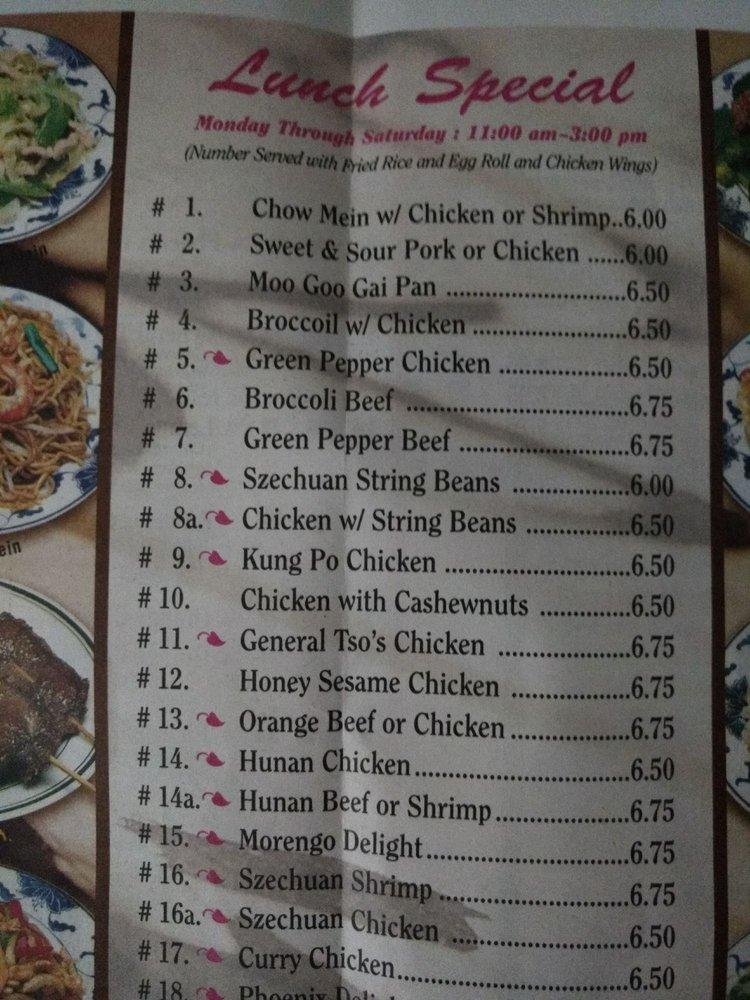 Menu at Hunan Express restaurant, Elkridge, Marshalee Dr