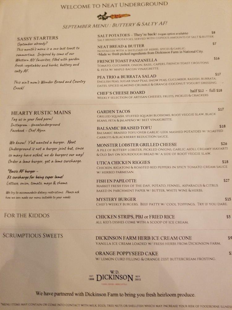 Menu at Millport restaurant, Imperial Beach