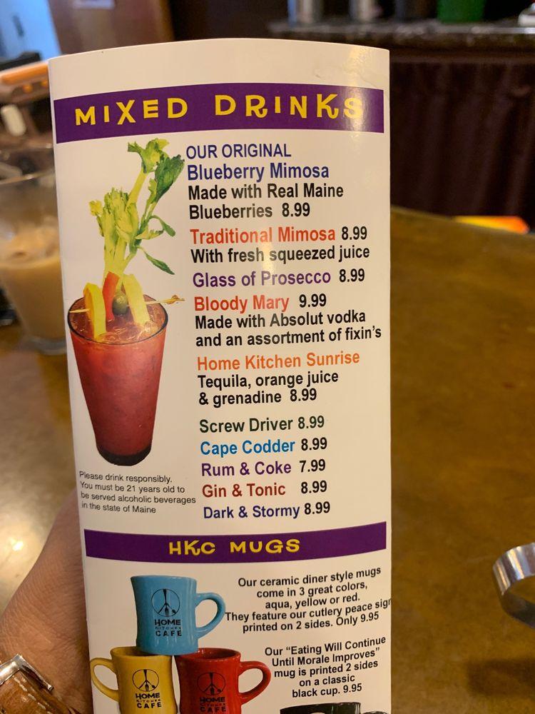 Menu at Home Kitchen Cafe, Rockland