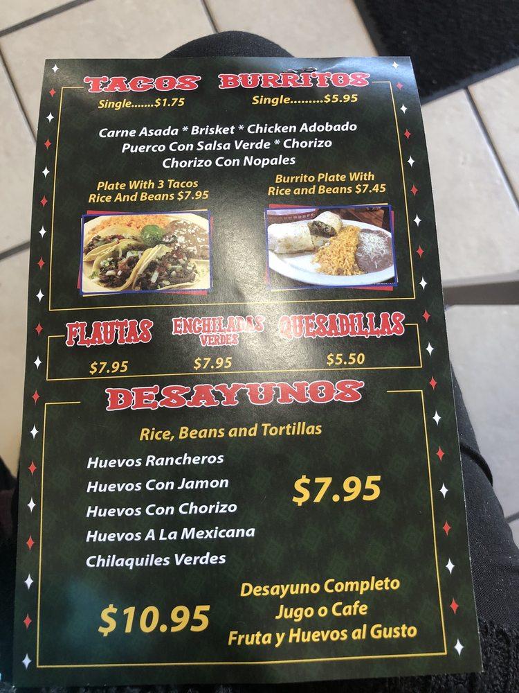 Menu at La Casa De Lina restaurant, Fort Worth