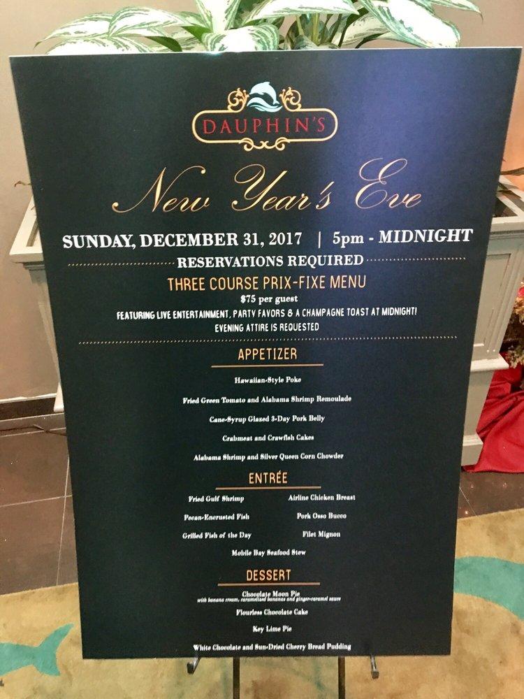 Menu at Dauphin’s Casual FineDining steakhouse, Mobile, 107 St Francis