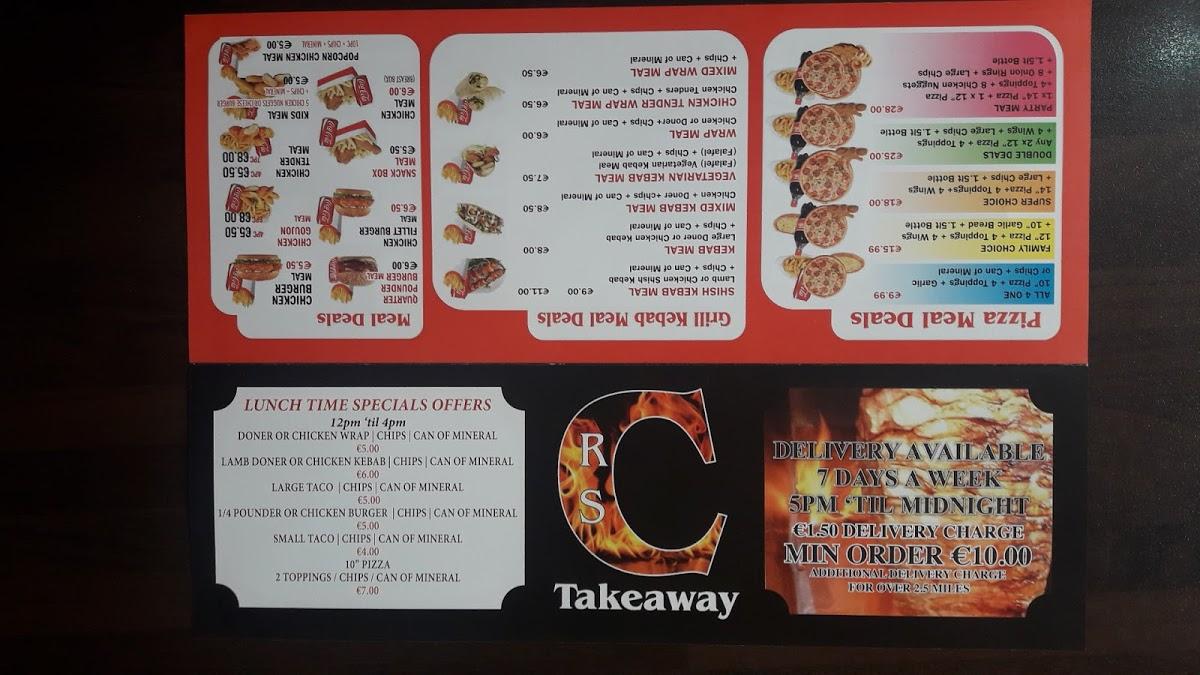 Menu at Charcoal Grill Letterkenny restaurant, Letterkenny