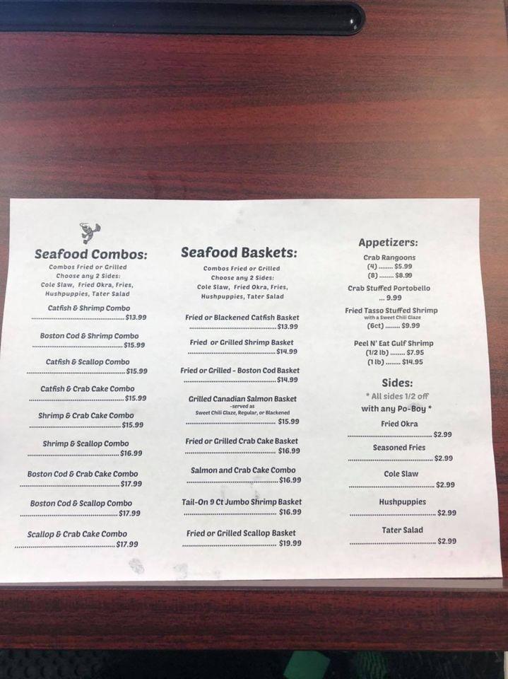 Menu at K & M Seafood Market and Grill restaurant, Sylva