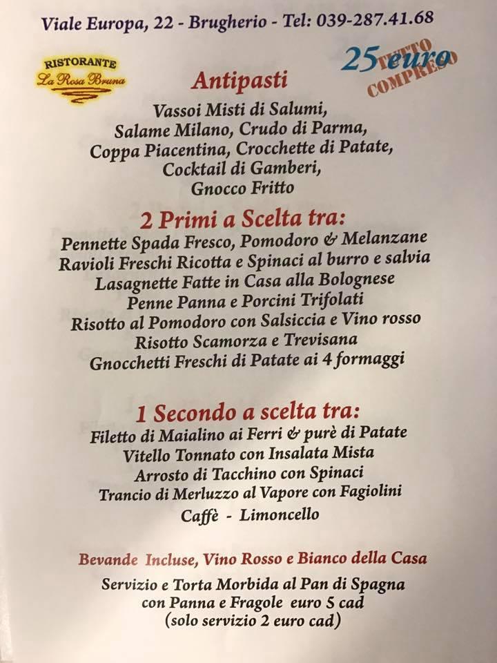 Menu di Trattoria la Scarpetta 