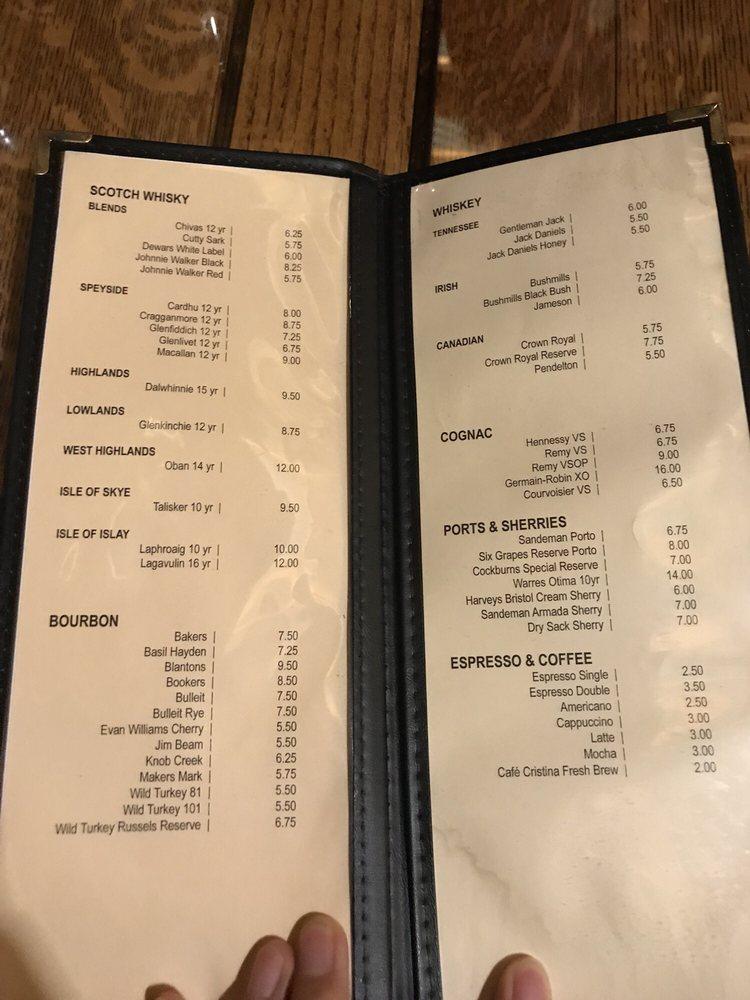 Menu at The Pump House Restaurant Fairbanks, Fairbanks