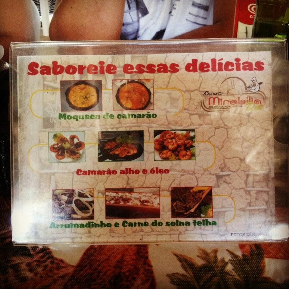 Mirábilia Restaurante cardápio
