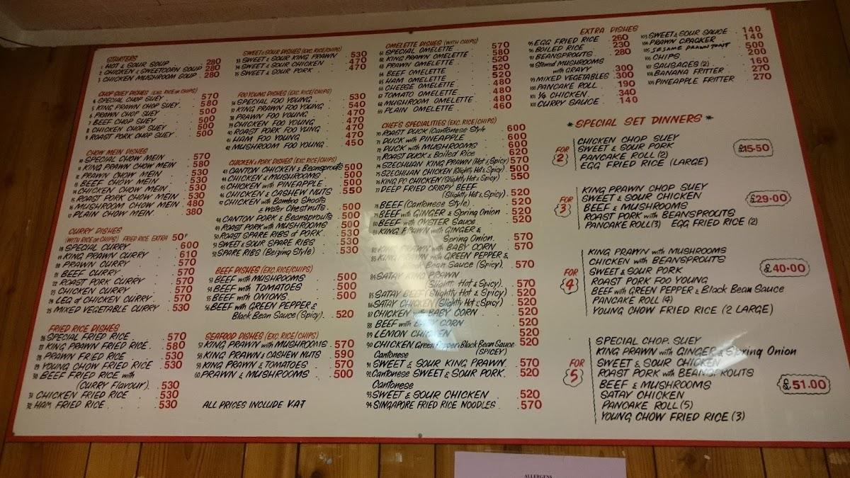 Menu at New Happy Palace fast food, Filton, 553 Filton Ave