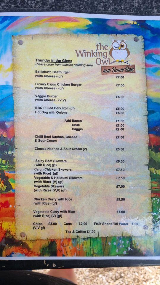 Menu at The Winking Owl, Craft Ale Pub & Bar, Aviemore