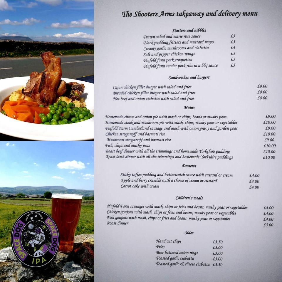 Menu At Shooters Arms Pub And Bar Burnley 2643