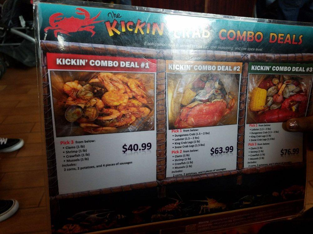 Menu at The Kickin' Crab Lynwood restaurant, Lynwood