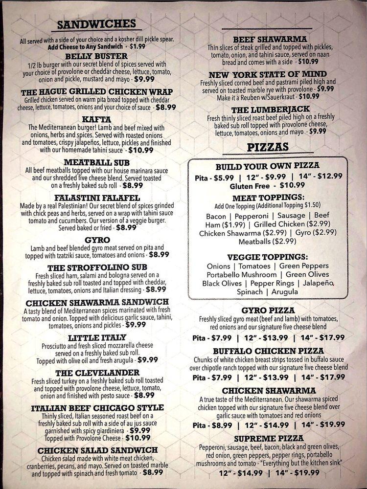 Menu at Amsterdam Deli pub & bar, Tupelo, 128 W Main St