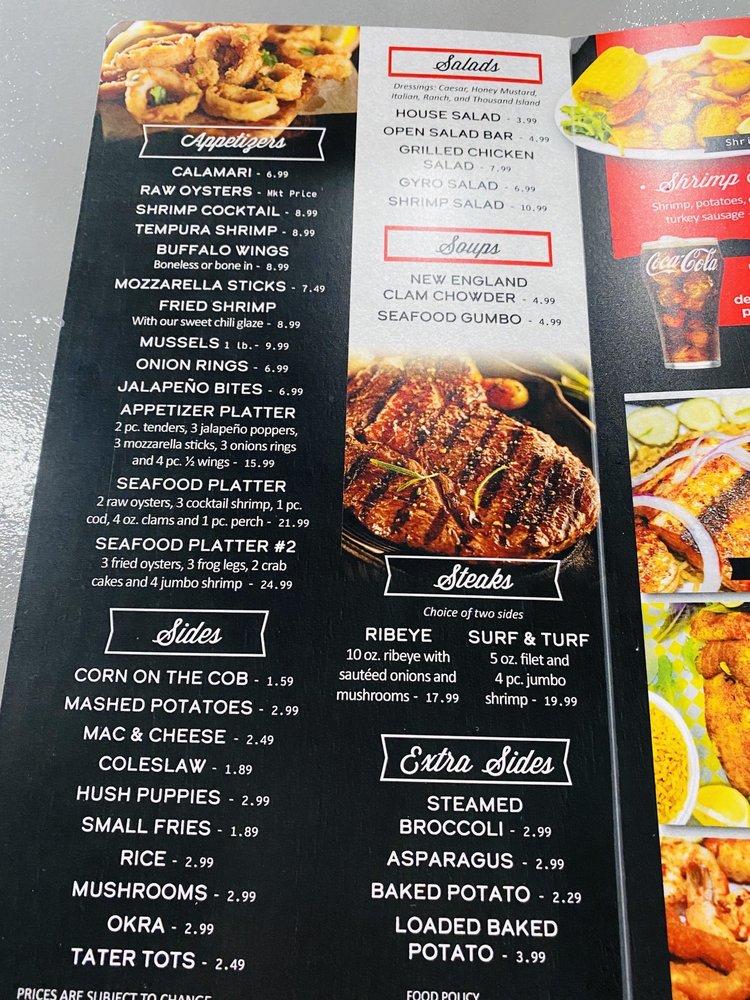 Menu at The Fish House Bar and Grill, Shepherdsville