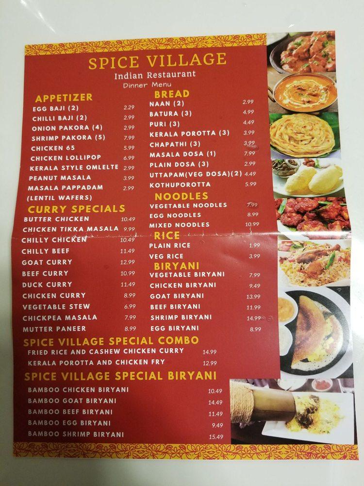 Menu at Spice Village Asian Food Mart restaurant, Rowlett