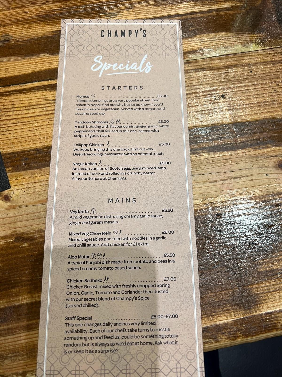 Menu at Bradford Arms pub & bar, Walsall, Milton St