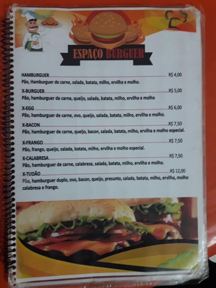 Espaço Massa Pizzaria cardápio
