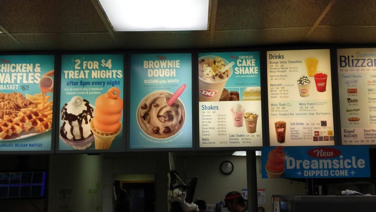 Menu at Dairy Queen fast food, Moose Lake, 91 Arrowhead Ln