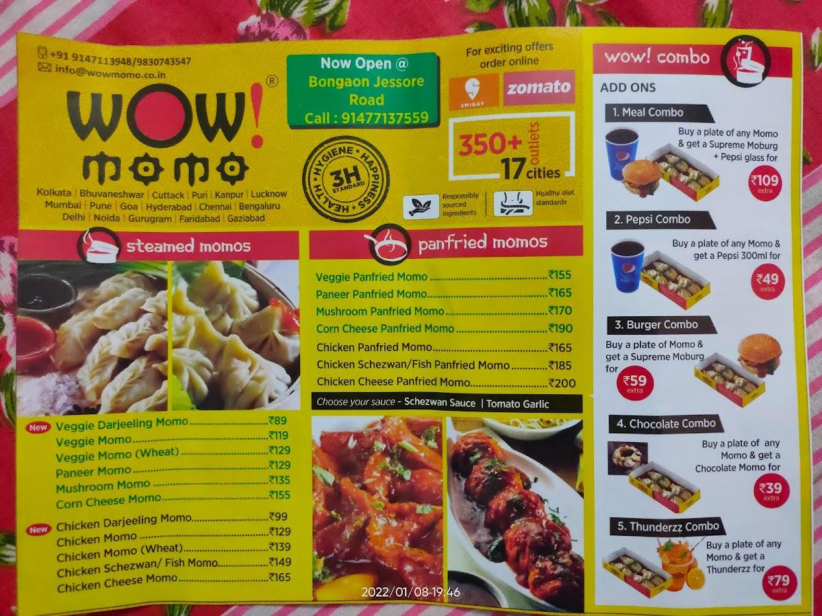 Wow! Momo menu