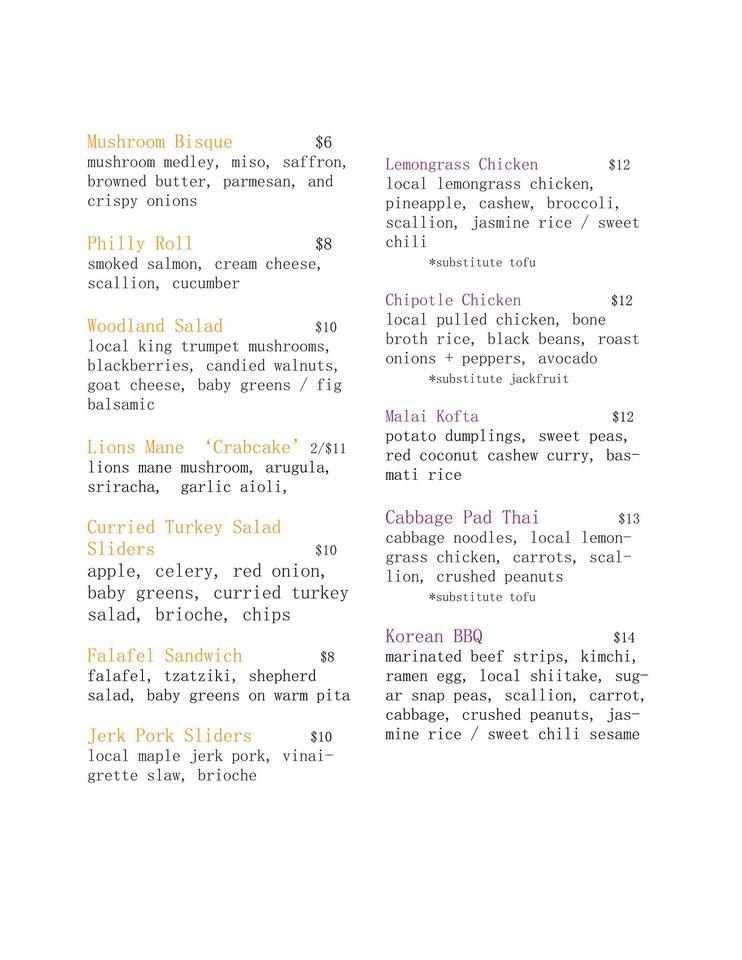 Menu at Kettle Lake Kitchen restaurant, Meadville