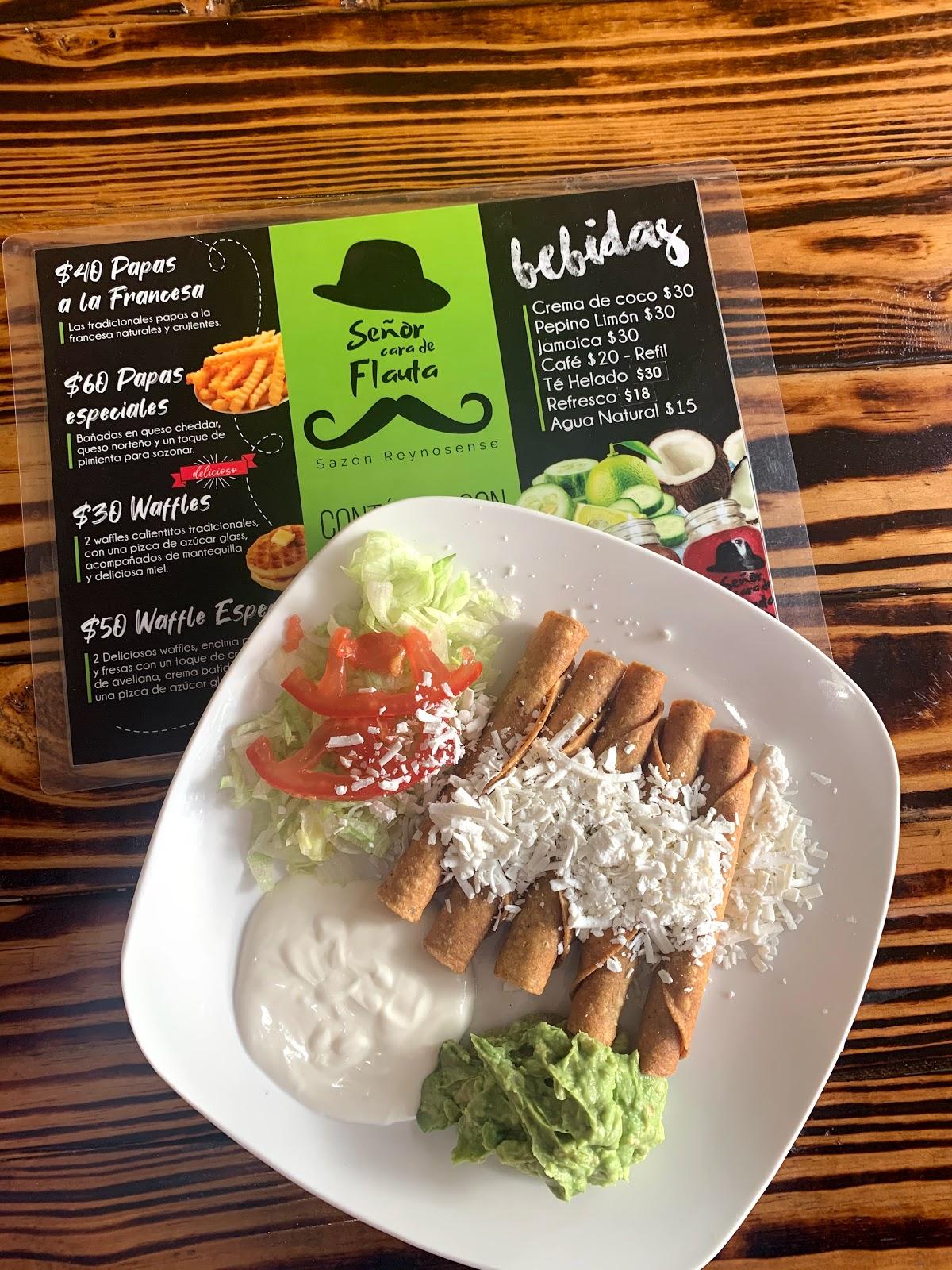 Menu at Señor Cara de Flauta restaurant, Reynosa