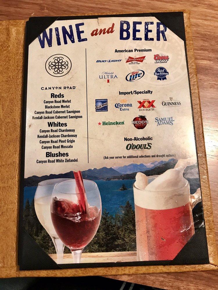 Menu at Montana Mike's Steakhouse, Corpus Christi