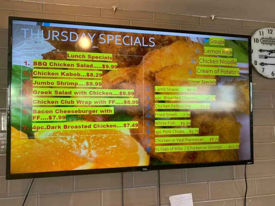 Menu at Cameo Restaurant, Lincoln Park