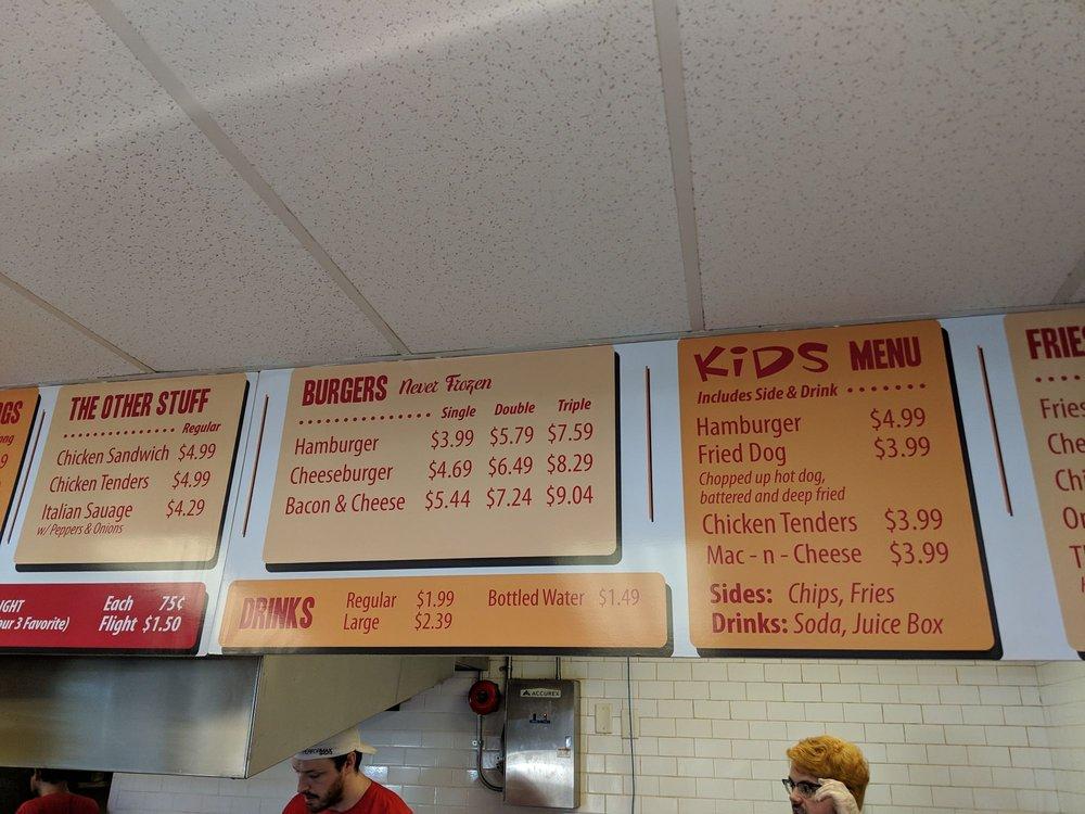 Menu at Matt's Red Hots restaurant, Estero