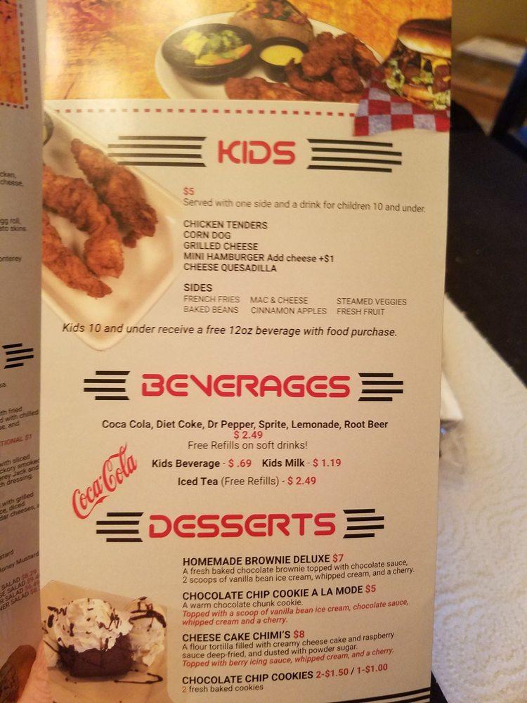 Carta del restaurante Boomerang Grille, Moore, 817 SE 4th St