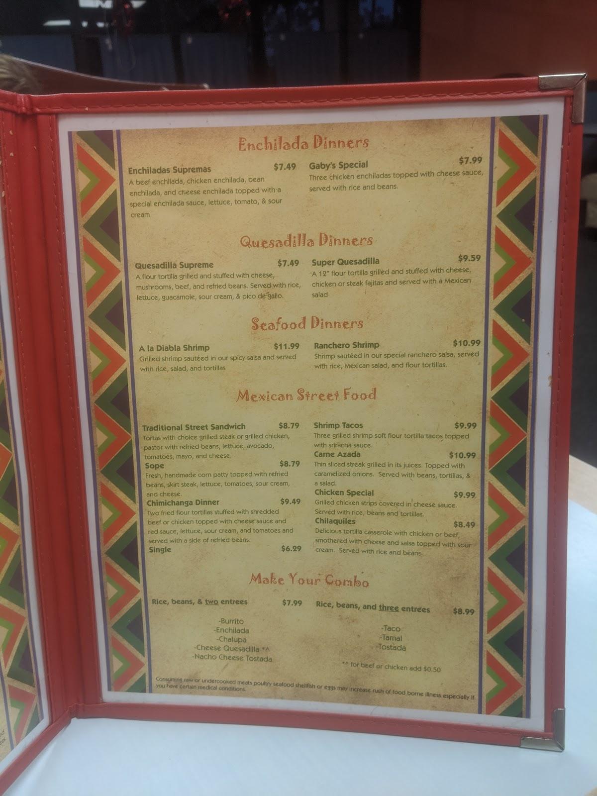 Menu at Jarochitos Mexican Street Food restaurant, Ludowici, 386 E Cypress St