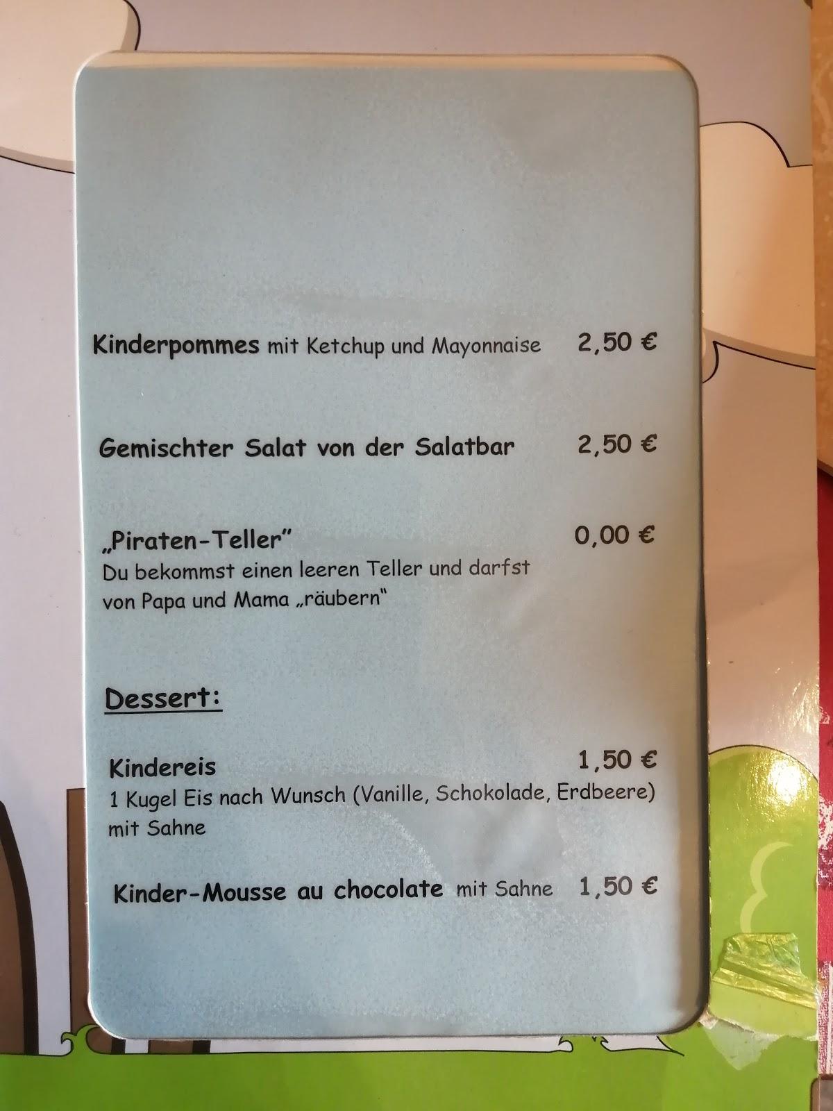 Speisekarte von Restaurant Mythos, Moers