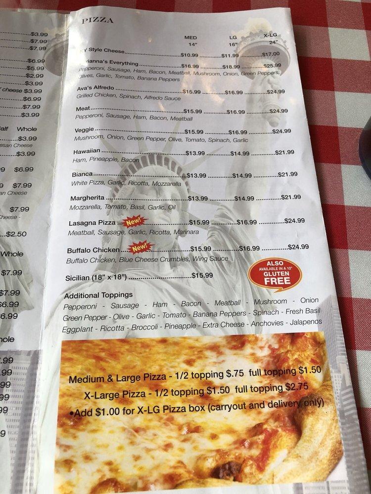 Menu At Lenny S Pizzeria Ormond Beach 298 S Nova Rd