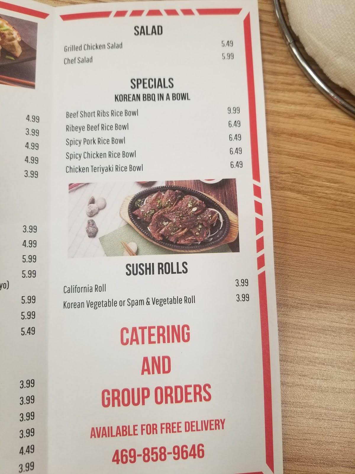 Menu at Arapaho Deli restaurant, Richardson