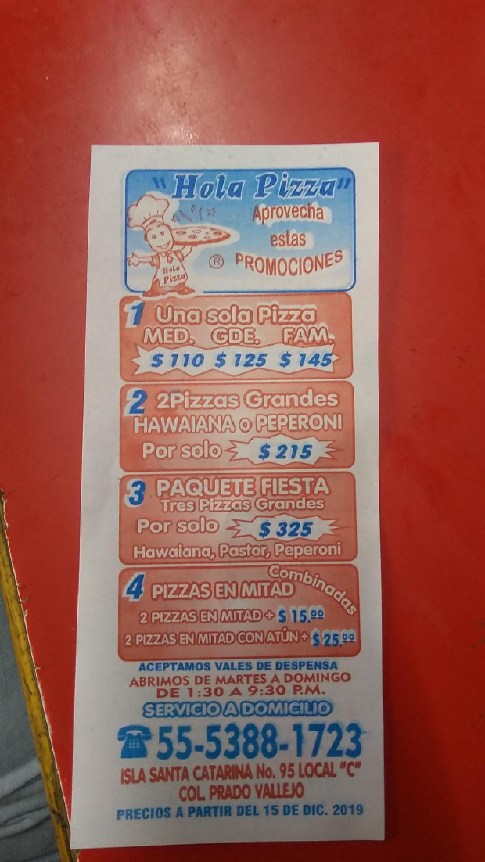 Hola Pizza restaurant, Tlalnepantla de Baz, Isla Sta. Catarina  C