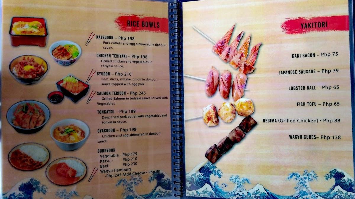 Menu At Tenichi Japanese Fusion Restaurant, Marikina