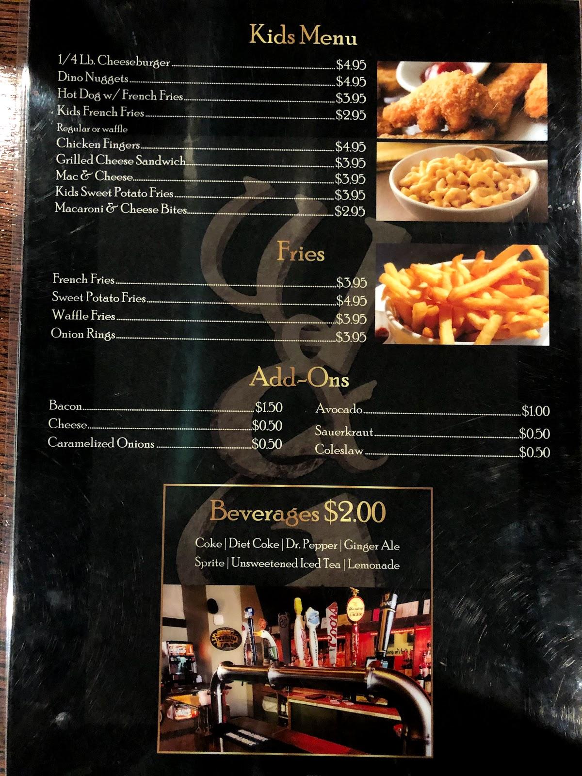 Menu at The Well & Grill pub & bar, Bayonne