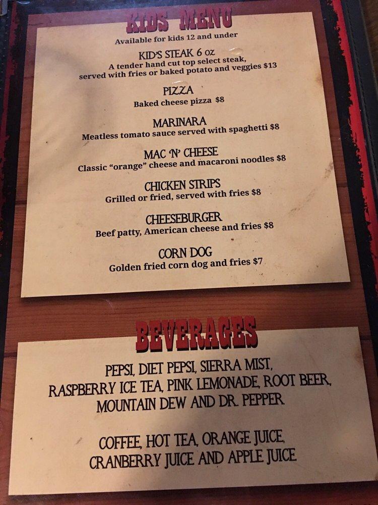Menu at Ranch House Restaurant & Bar, Yuba City
