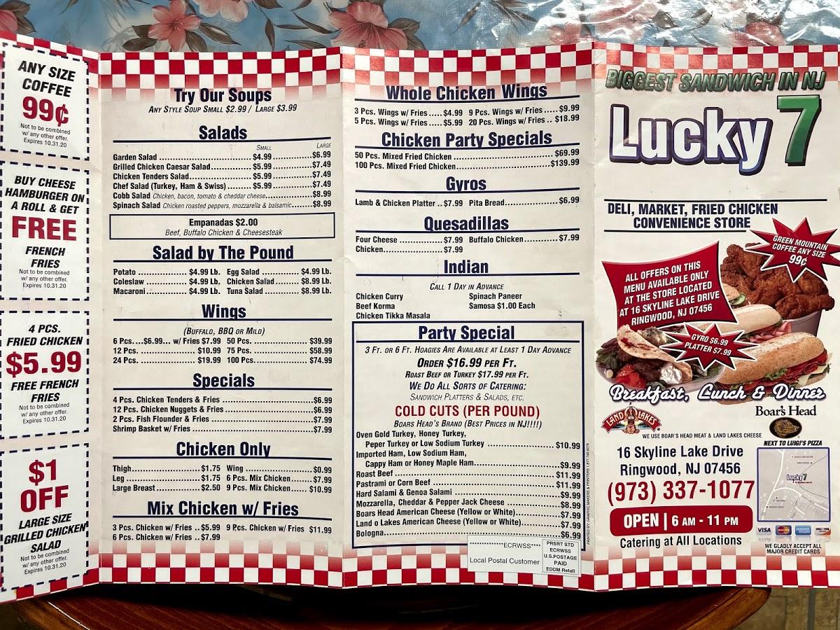 Lucky 7 Deli Convenience Store In Ringwood Restaurant Menu And Reviews