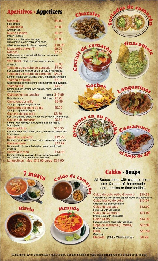 Menu at CANCUN CAFE & MEXICAN GRILL, Yorkville