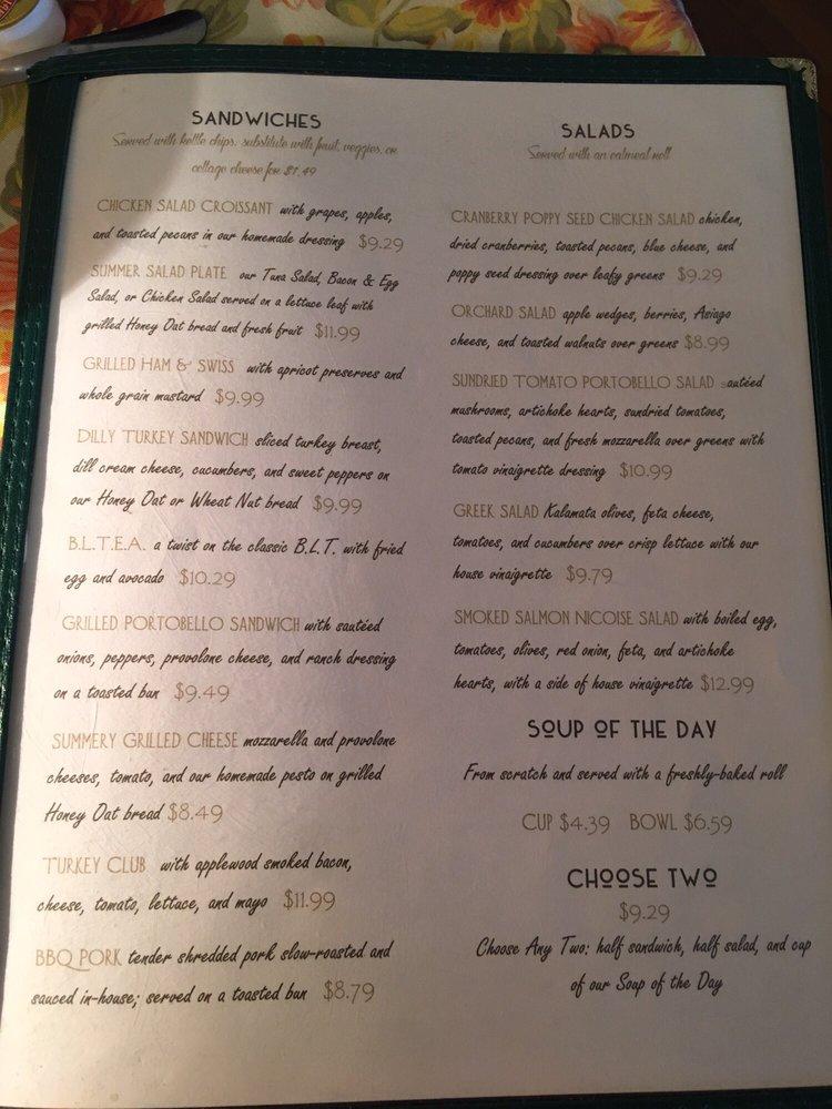 Menu at Bread Basket Cafe and Bakery, Danville