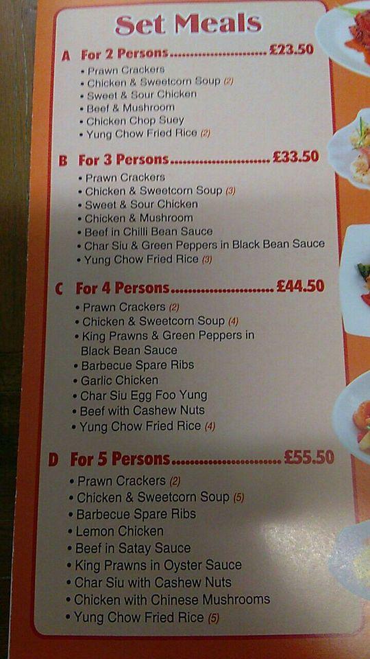 Menu at The Golden Gate fast food, Barnard Castle