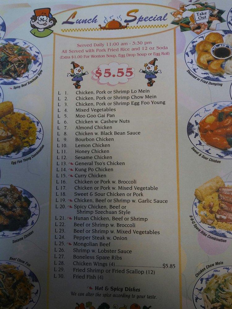 Menu at Bamboo Garden Chinese Food restaurant, Four Corners, US27 340