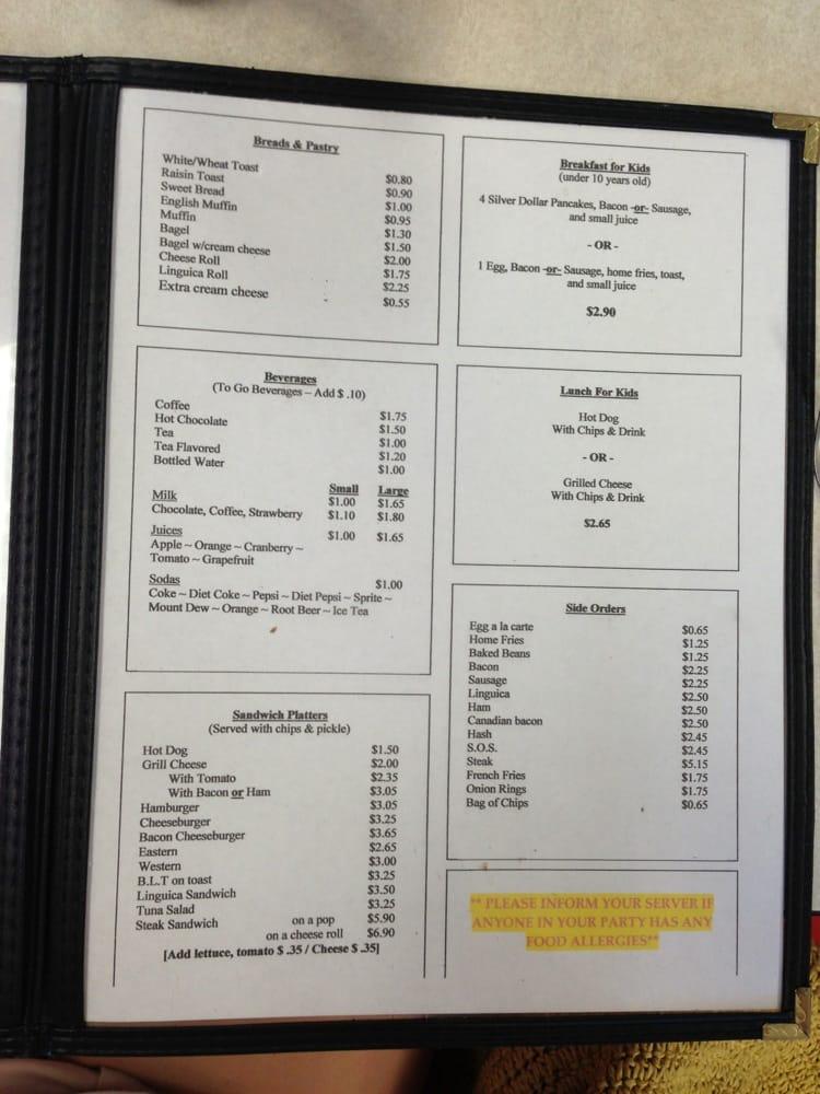 Menu at Platters Restaurant, New Bedford