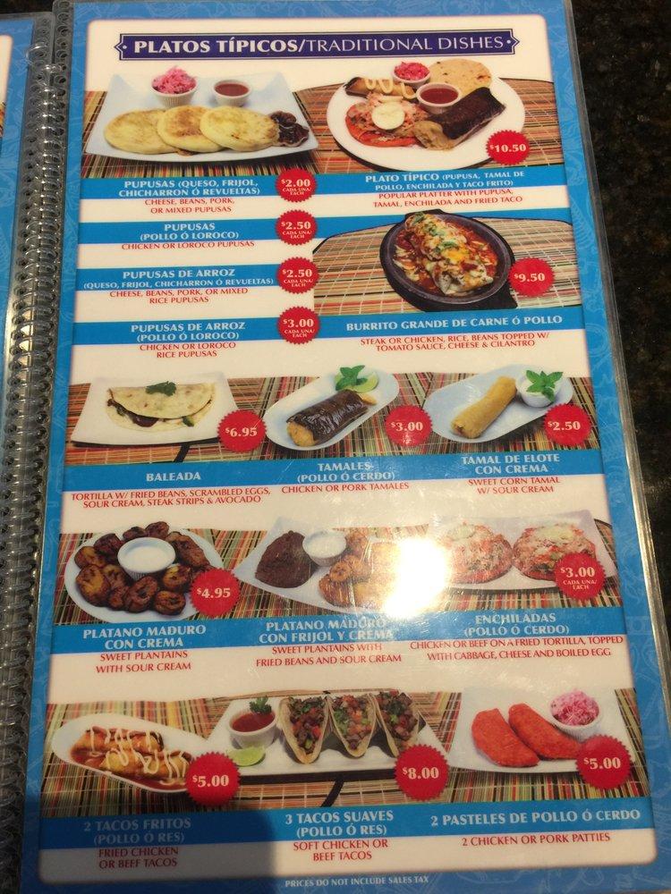 Menu at Pupusa Loca of Paterson restaurant, Paterson